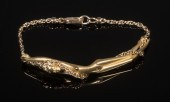 18K GOLD LADIES BRACELET BY CA