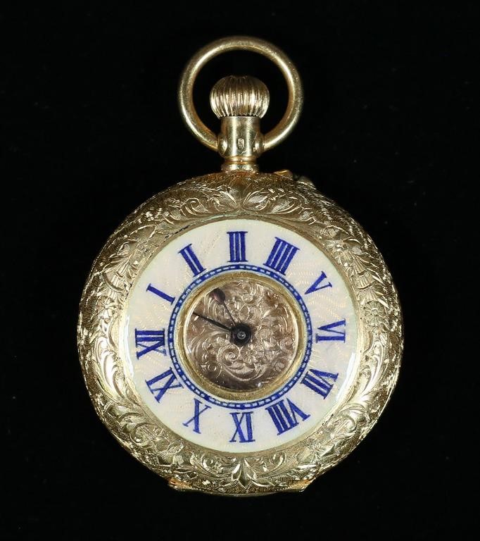 18K GOLD LADIES POCKET WATCH18k