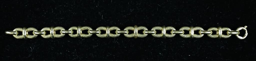 18K GOLD LINK BRACELETItalian 18k