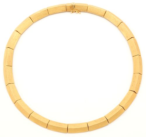 18K GOLD MARAMENOS & PATERAS CHOKER