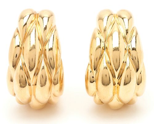 18K GOLD MULTI-TEARDROP CLIP