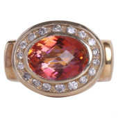 18K GOLD MYSTIC TOPAZ AND NATU