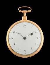 18K GOLD O/F KEY WIND FUSEE PO