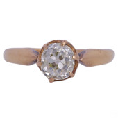 18K GOLD OLD MINE CUT DIAMOND