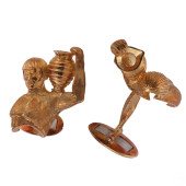 18K GOLD PAIR KURT WAYNE AQUAR