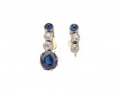 18K GOLD, PLATINUM, SAPPHIRE,