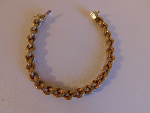 18K GOLD ROPE BRACELETAn 18k