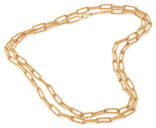 18K GOLD ROPE LINK CHAIN