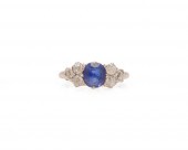 18K GOLD, SAPPHIRE, AND DIAMON