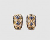 18K GOLD, SAPPHIRE, AND DIAMON