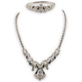 18K GOLD, SAPPHIRE AND DIAMOND
