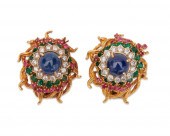 18K GOLD, SAPPHIRE, DIAMOND, R