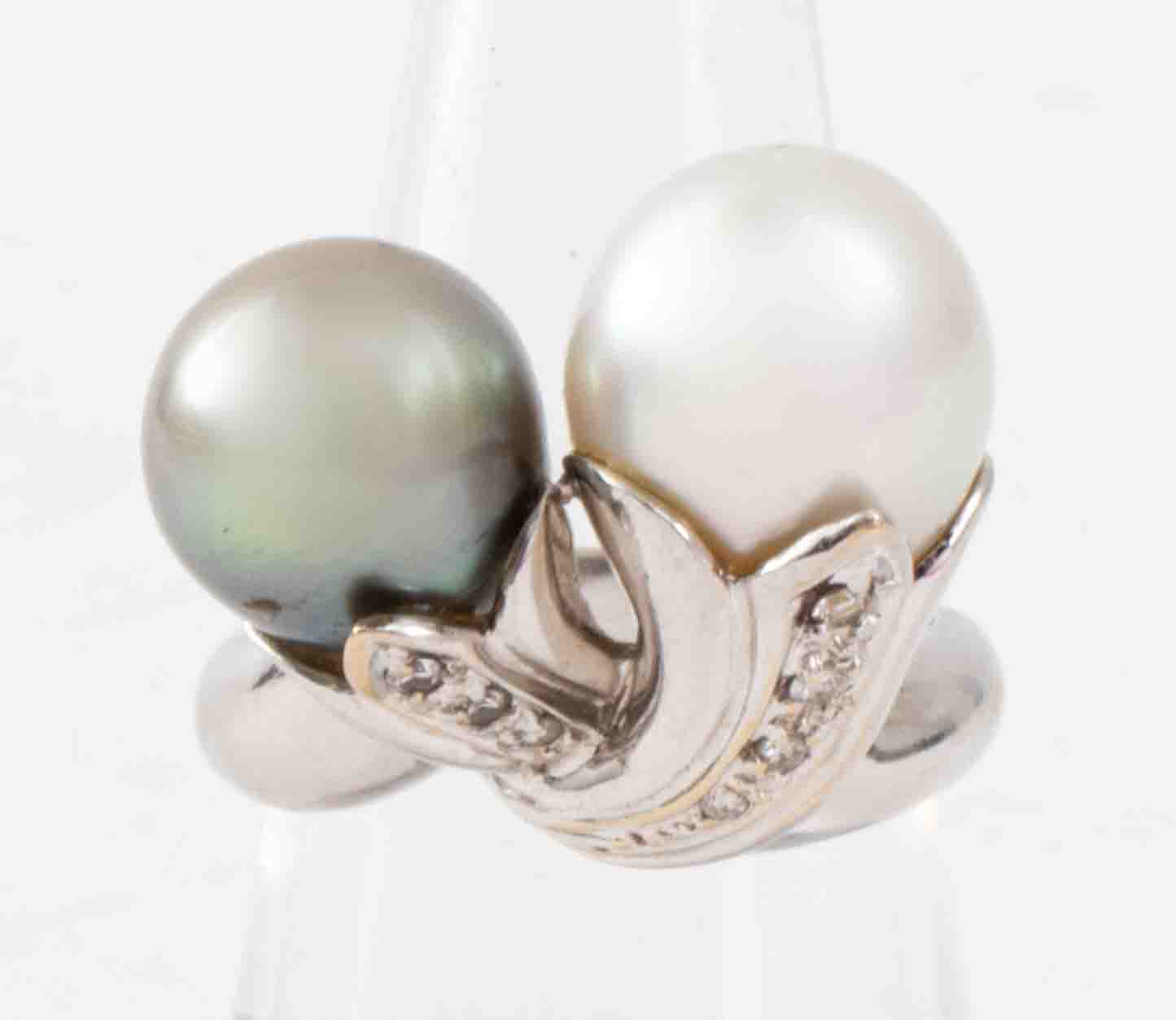 18K GOLD SOUTH SEA & TAHITIAN PEARL