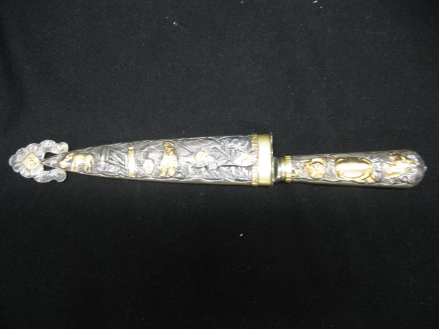 18k Gold & Sterling Knife &