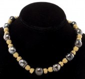 18K GOLD & TAHITIAN BAROQUE BL