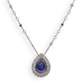 18K GOLD, TANZANITE AND DIAMON