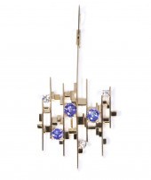 18K GOLD TANZANITE PENDANT, SI