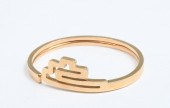 18K GREEK KEY BANGLE BY LALAOU