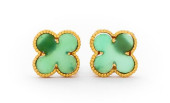18K GREEN CHALCEDONY ALHAMBRA