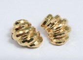 18K HAMMERED & DIAMOND CUT SHR