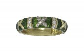 18K HIDALGO DIAMOND ENAMEL KIS