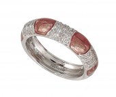 18K HIDALGO ENAMLE DIAMOND BAN
