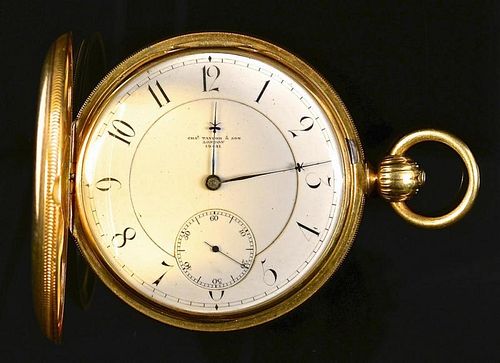 18K HUNTING CASE WATCH, C.
