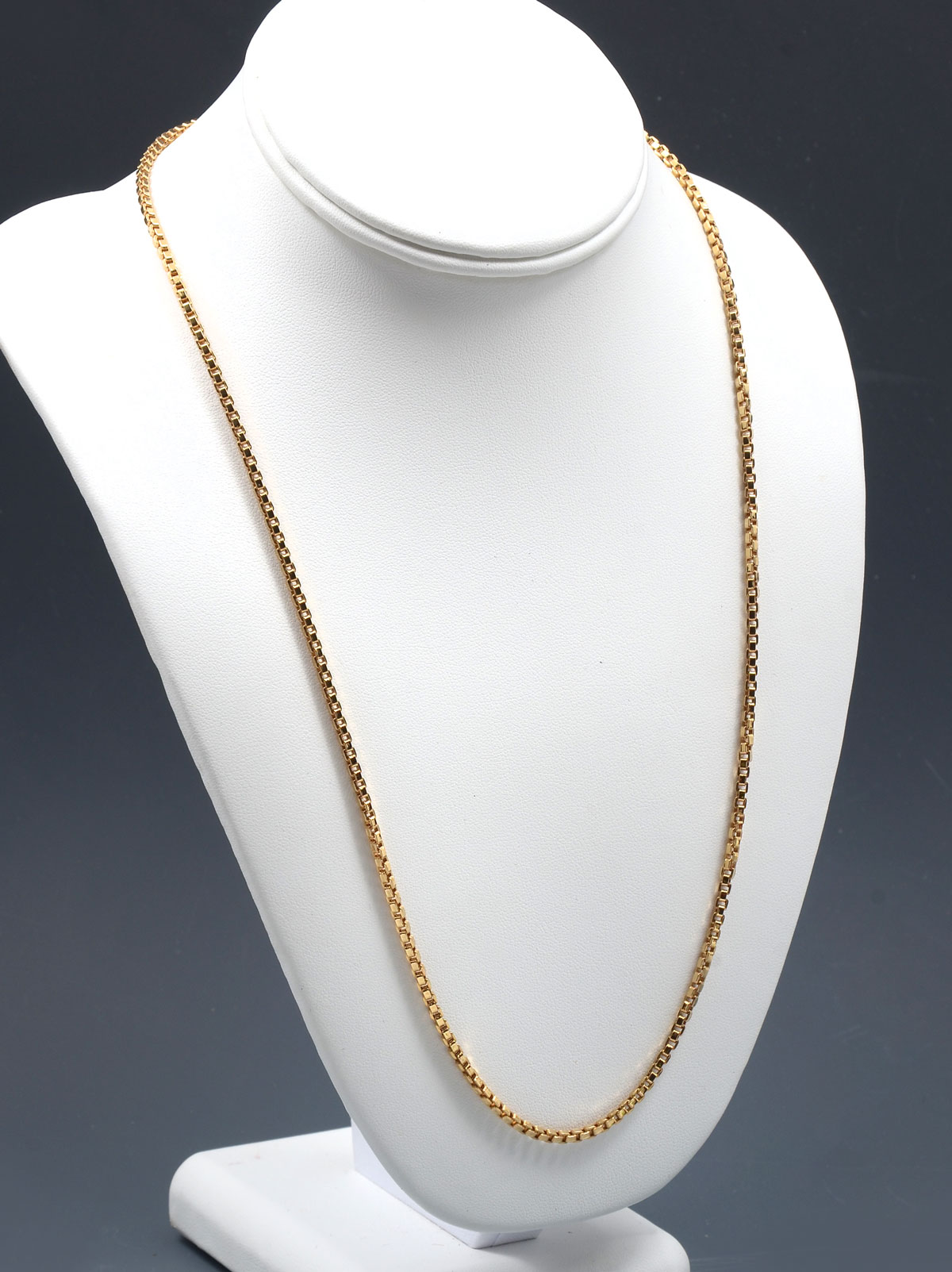18K ITALIAN MADE 24'' CHAIN: Yellow