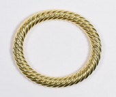 18K ITALIAN TWIST CABLE BANGLE