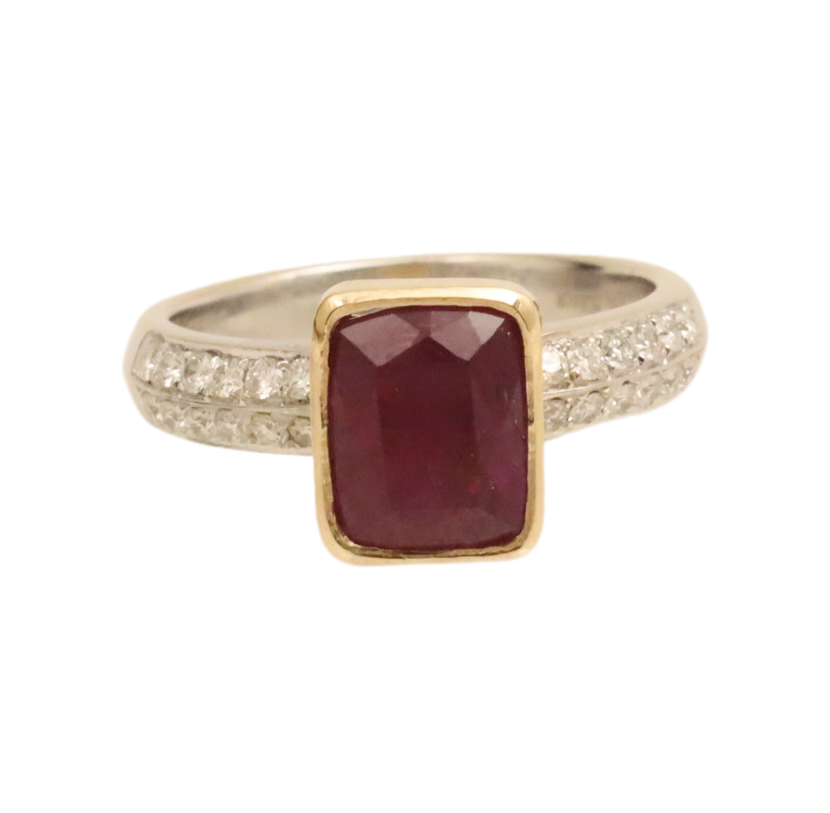 18K KASHMIRE SAPPHIRE & DIAMOND