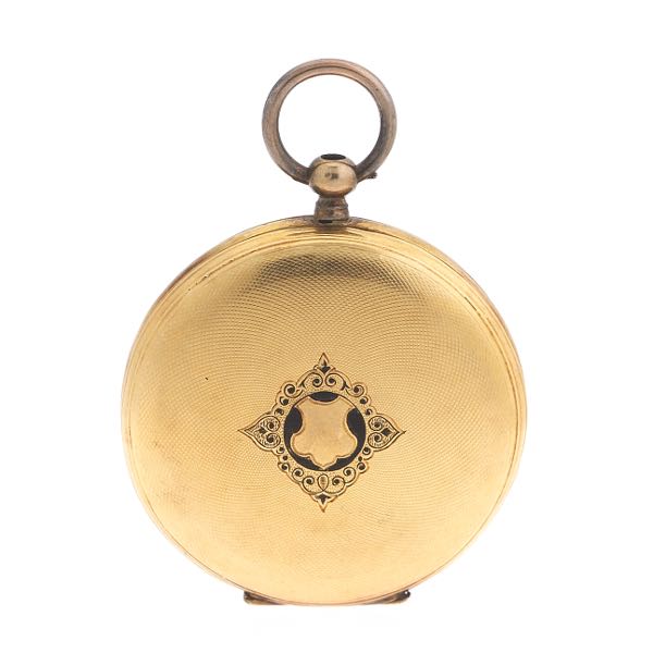 18K KEY WIND POCKET WATCH 34.5