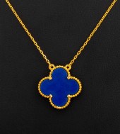 18K LAPIS ALHAMBRA STYLED PEND