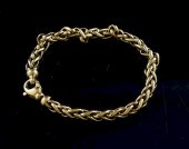 18K MAN'S HEAVY LINKED BRACELE