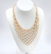 18K MERMAID CASCADING BIB NECK