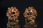 18K MID-CENTURY GEMSTONE ''SPU