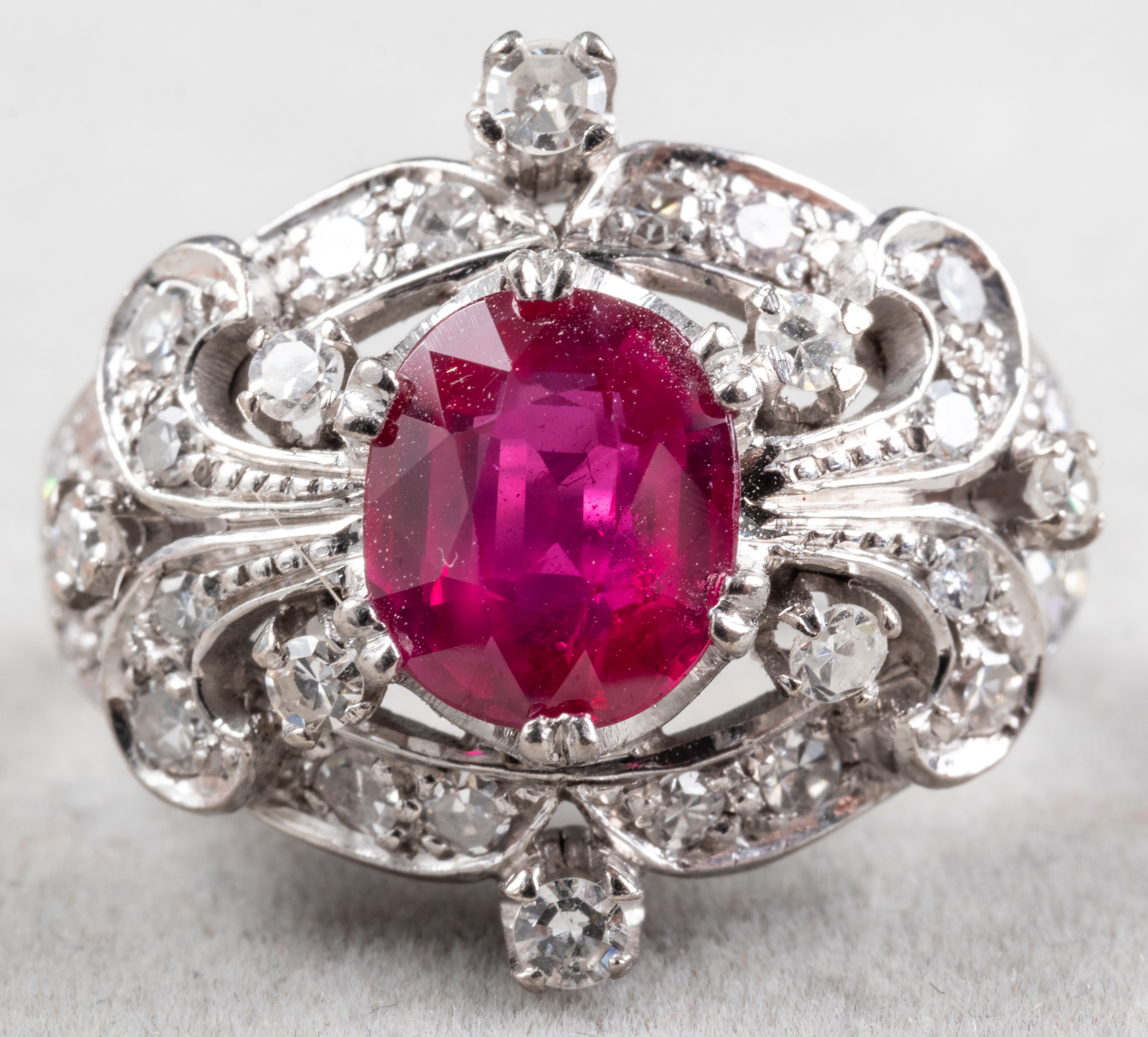 18K NATURAL BURMESE RUBY &