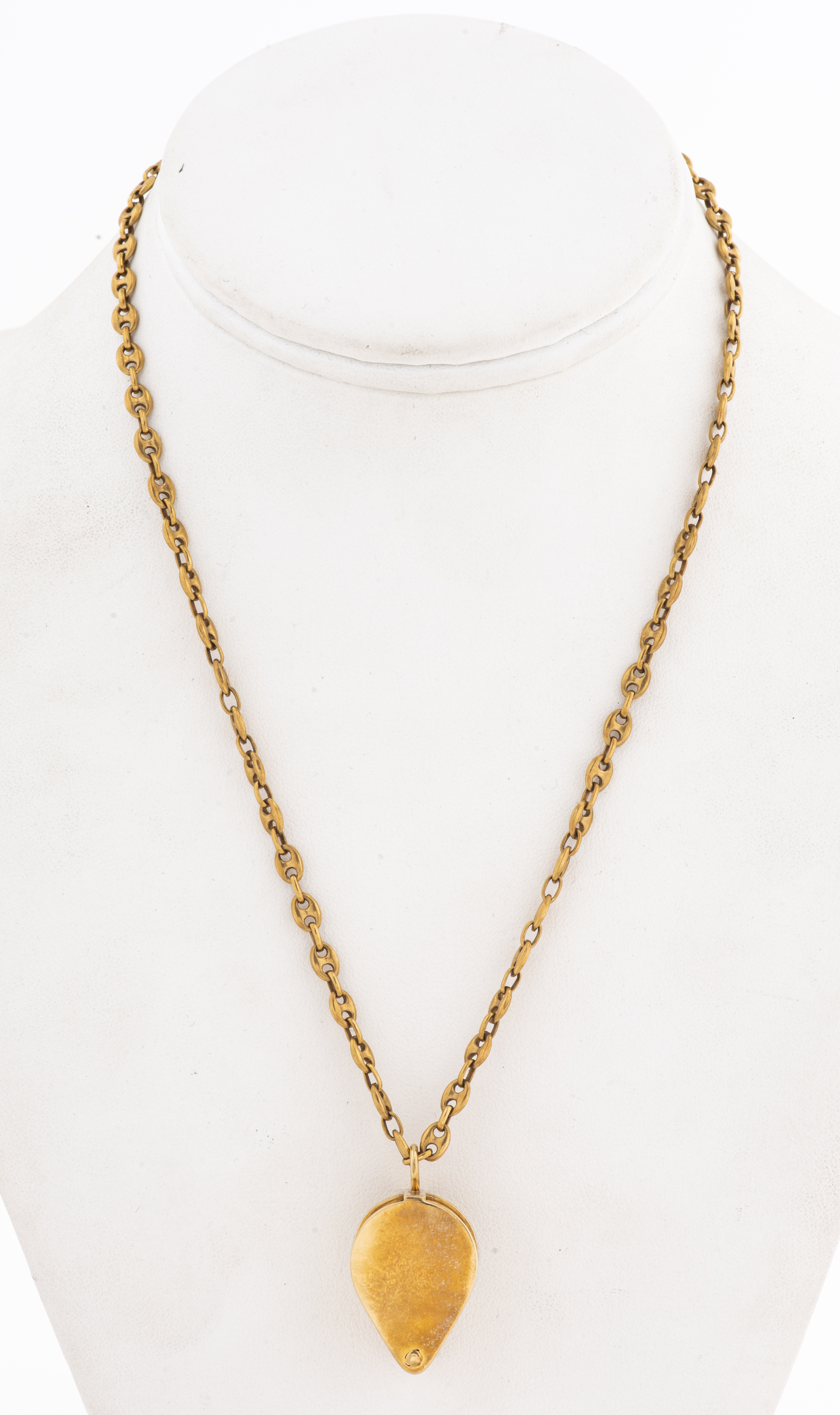18K OVAL DOUBLE EYE LINK CHAIN WITH