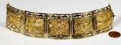 18K PERUVIAN LINK BRACELET, 88