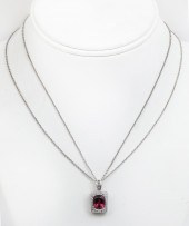 18K PINK TOURMALINE & DIAMOND