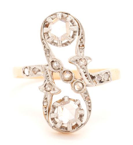 18K PLATINUM & DIAMOND RINGLadies
