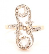 18K PLATINUM & DIAMOND RINGLad