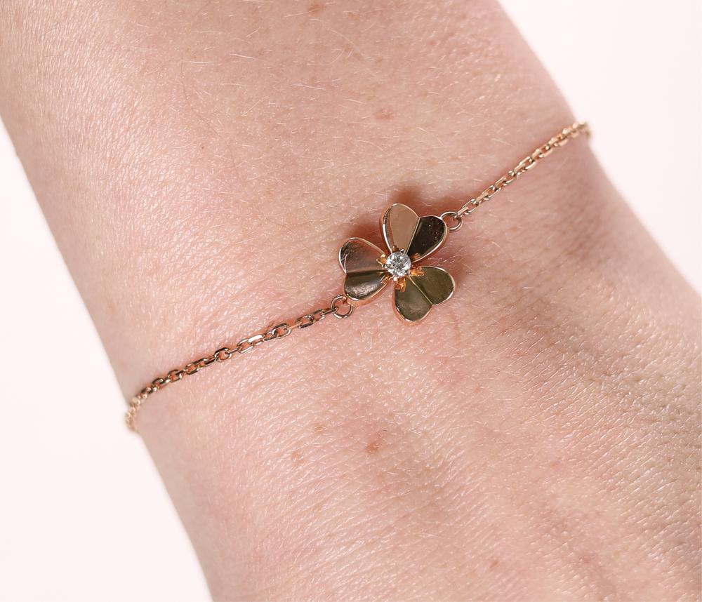 18K ROSE GOLD DIAMOND & FLOWER