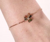 18K ROSE GOLD DIAMOND & FLOWER