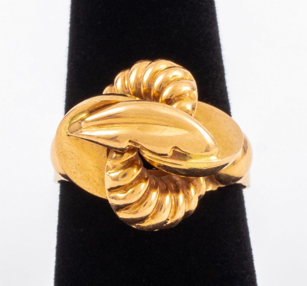 18K ROSE GOLD FREEFORM KNOT RING