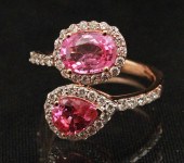 18K ROSE GOLD PINK SAPPHIRE AN