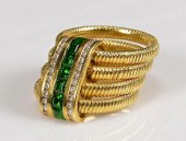 18K SEIDENGANG DIA, TOURMALINE