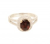 18K SPINEL & DIAMOND RING 18K