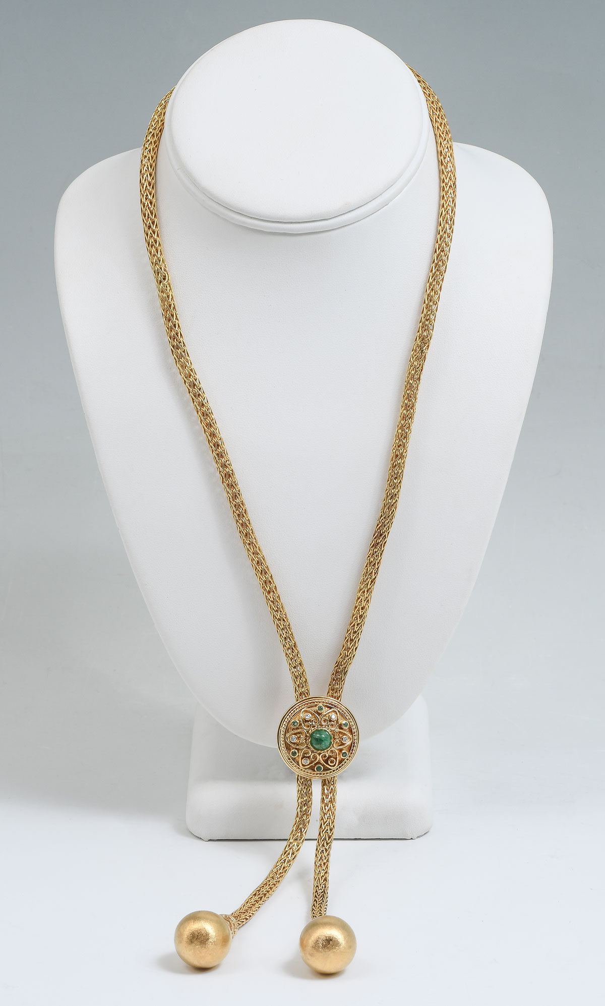 18K TASSEL STYLE NECKLACE WITH