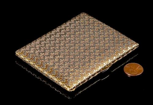 18K TIFFANY CIGARETTE CASE, 135.5