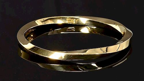 18K TIFFANY TWIST BANGLE